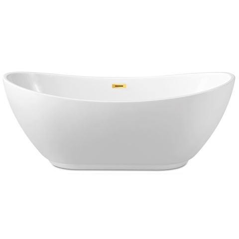 Wanna wolnostojąca PARMA z pokrywką MIRROR GOLD - 170 x 72 cm