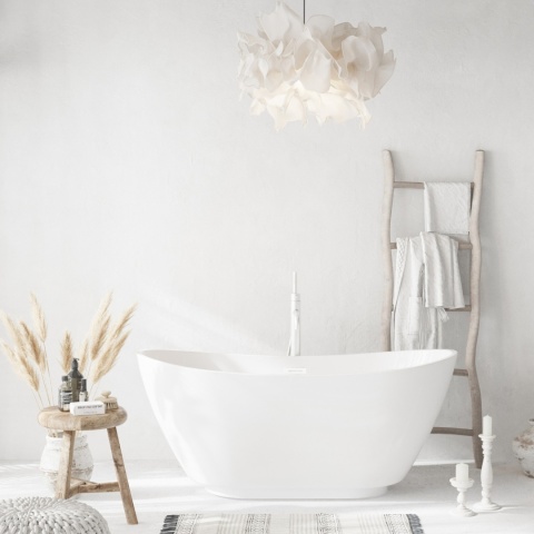 Wanna wolnostojąca PARMA z pokrywką WHITE - 170 x 72 cm