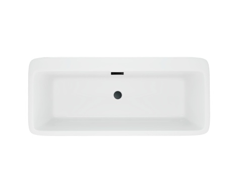 Wanna wolnostojąca ROMA z pokrywką BLACK - 170 x 80 cm