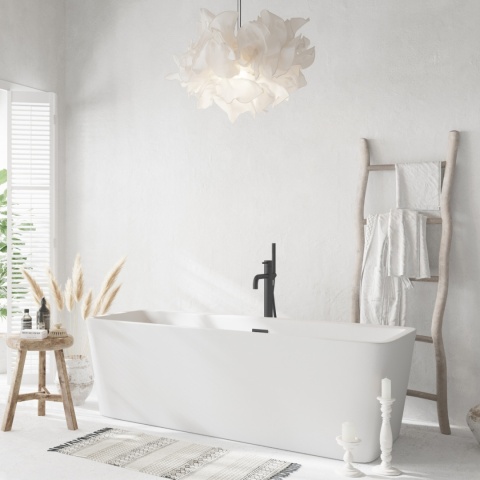 Wanna wolnostojąca ROMA z pokrywką BLACK - 170 x 80 cm