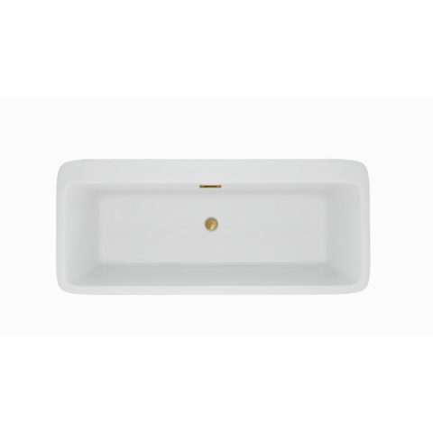 Wanna wolnostojąca ROMA z pokrywką GOLD - 170 x 80 cm