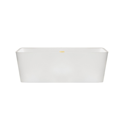 Wanna wolnostojąca ROMA z pokrywką MIRROR GOLD - 170 x 80 cm