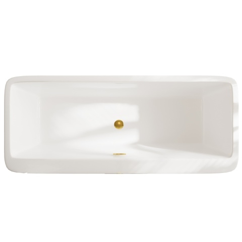 Wanna wolnostojąca ROMA z pokrywką MIRROR GOLD - 170 x 80 cm