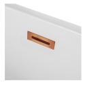 Wanna wolnostojąca narożna lewa AVOLA z pokrywką COPPER - 170 x 80 cm