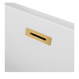 Wanna wolnostojąca narożna lewa AVOLA z pokrywką GOLD - 170 x 80 cm