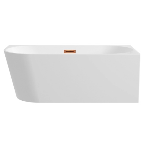 Wanna wolnostojąca narożna prawa AVOLA z pokrywką COPPER - 170 x 80 cm