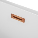 Wanna wolnostojąca narożna prawa AVOLA z pokrywką COPPER - 170 x 80 cm