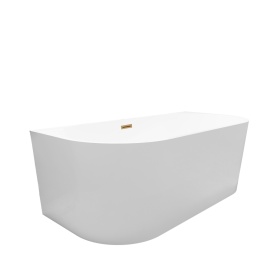 Wanna wolnostojąca przyścienna VIVA z pokrywką COPPER - 160 x 75 cm