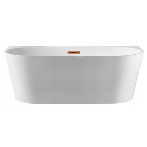 Wanna wolnostojąca przyścienna VIVA z pokrywką COPPER - 160 x 75 cm