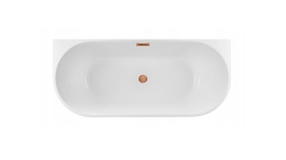 Wanna wolnostojąca przyścienna VIVA z pokrywką COPPER - 170 x 80 cm