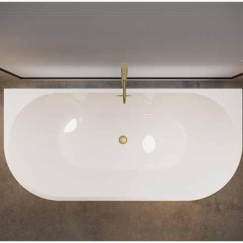 Wanna wolnostojąca przyścienna VIVA z pokrywką GOLD - 170 x 80 cm