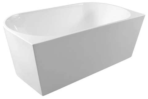 Wanna wolnostojąca przyścienna VIVA z pokrywką WHITE - 160 x 75 cm