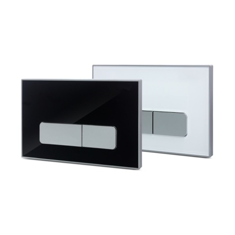 Zestaw podtynkowy WC stelaż Fix Frame Slim z białą miską WC Luga i przyciskiem spłukującym Ixo biały Zestaw podtynkowy WC stelaż Fix Frame Slim z białą miską WC Luga i przyciskiem spłukującym Ixo biały