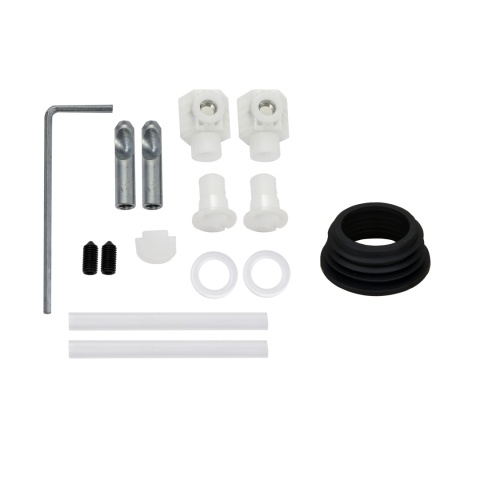 Zestaw podtynkowy WC stelaż Fix Frame Slim z białą miską WC Luga i przyciskiem spłukującym Ixo biały Zestaw podtynkowy WC stelaż Fix Frame Slim z białą miską WC Luga i przyciskiem spłukującym Ixo biały