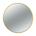Lustro niepodświetlane okrągłe CORINA GOLD 70 cm, rama aluminiowa
