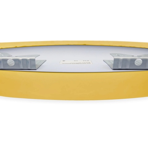 Lustro niepodświetlane okrągłe CORINA GOLD 70 cm, rama aluminiowa