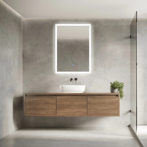 Lustro podświetlane 80x120 cm COSMO- Antypara, Ściemnianie, Zmiana Barwy