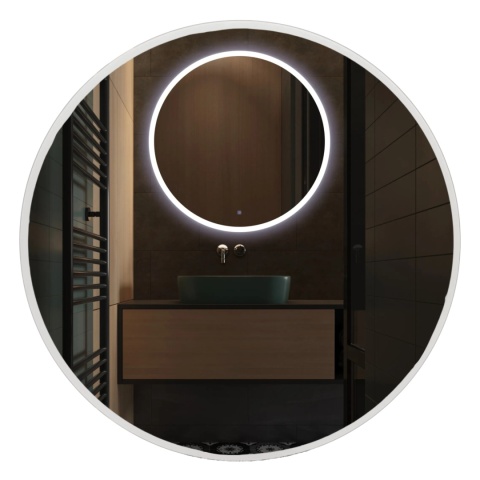 Lustro podświetlane MOON 100 cm- Antypara, Ściemnianie, Zmiana barwy