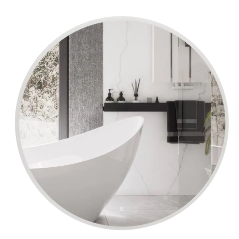 Lustro podświetlane MOON 90 cm- Antypara, Ściemnianie, Zmiana barwy