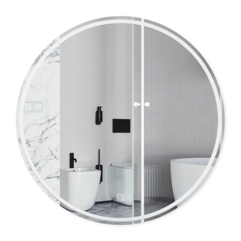 Lustro podświetlane SUN 100 cm- Antypara, Ściemnianie, Zmiana barwy