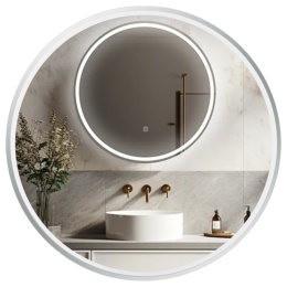 Lustro podświetlane SUN 90 cm- Antypara, Ściemnianie, Zmiana barwy