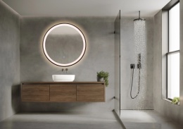 Lustro podświetlane VENUS 70 cm- Antypara, Ściemnianie, Zmiana barwy