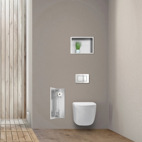 WALL-BOX BRUSH "L" LEWY - TILES (Pod płytkę) 68,2 x 23,2 x 15 cm