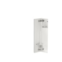 WALL-BOX BRUSH "L" LEWY - WHITE GLASS 68,2 x 23,2 x 15 cm