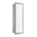 WALL-BOX BRUSH "L" LEWY - WHITE GLASS 68,2 x 23,2 x 15 cm