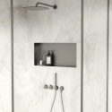 WALL-BOX NO RIM - Półka wnękowa bezramkowa Gun Metal 60x30x10 cm