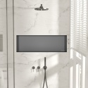 WALL-BOX NO RIM - Półka wnękowa bezramkowa Gun Metal 90x30x10 cm