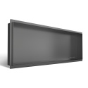 WALL-BOX NO RIM - Półka wnękowa bezramkowa Gun Metal 90x30x10 cm