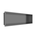 WALL-BOX ONE Gun Metal Półka wnękowa ze stali nierdzewnej 60x20x10 cm