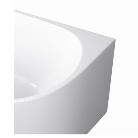 Wanna wolnostojąca narożna lewa AVOLA z pokrywką BLACK - 150 x 75 cm