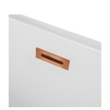 Wanna wolnostojąca narożna lewa AVOLA z pokrywką COPPER - 150 x 75 cm