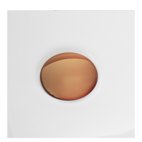 Wanna wolnostojąca narożna lewa AVOLA z pokrywką COPPER - 150 x 75 cm