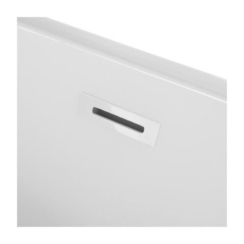 Wanna wolnostojąca narożna lewa AVOLA z pokrywką WHITE - 150 x 75 cm