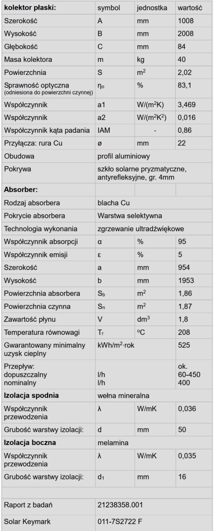 Kolektor słoneczny ENSOL ES2V/2,0 HE (towar wyprzedażowy) Kolektor słoneczny ENSOL ES2V/2,0 HE (towar wyprzedażowy)