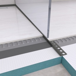 Listwa spadkowa podłogowa prawa 120 cm Gun Metal