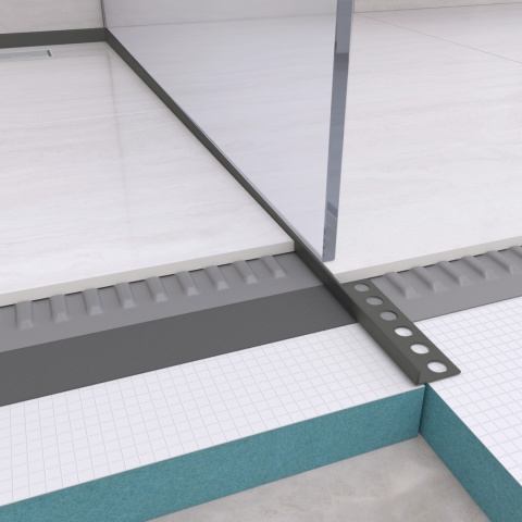 Listwa spadkowa podłogowa prawa 120 cm Gun Metal