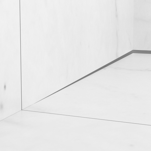 Listwa spadkowa przyścienna lewa 120 cm Gun Metal