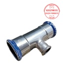 Trójnik redukcyjny Raccorderie Metalliche inoxPRES 76,1/42/76,1
