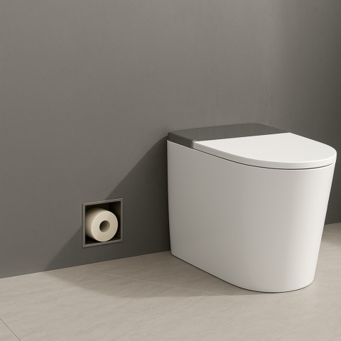 WALL-BOX PAPER 3 - Magazynek na papier Gun Metal