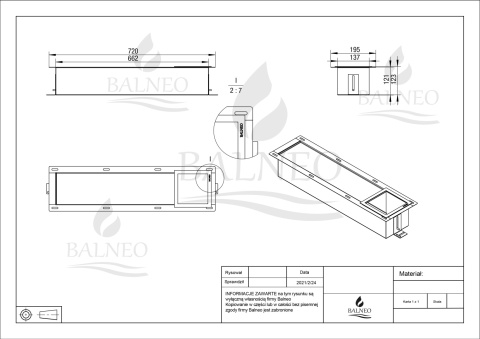 WALL-BOX PAPER 3 - Magazynek na papier Gun Metal