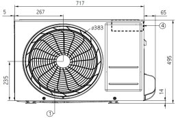 Klimatyzator pokojowy LG Artcool AM09BP.UA3 (jednostka zewnętrzna)