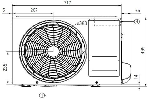 Klimatyzator pokojowy LG Artcool AM09BP.UA3 (jednostka zewnętrzna)