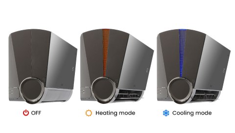 Klimatyzator pokojowy Rotenso Versu Mirror z WiFi VM35Xi R14 (jednostka wewnętrzna)