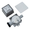 Syfon podtynkowy Ivensis ISN32 R14 do skroplin DN32 - 100x100 mm