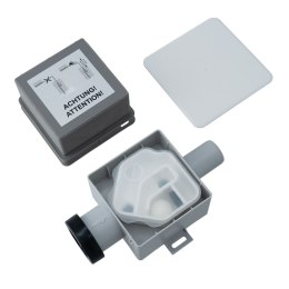 Syfon podtynkowy Ivensis ISN32 R14 do skroplin DN32 - 100x100 mm