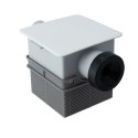 Syfon podtynkowy Ivensis ISN32 R14 do skroplin DN32 - 100x100 mm